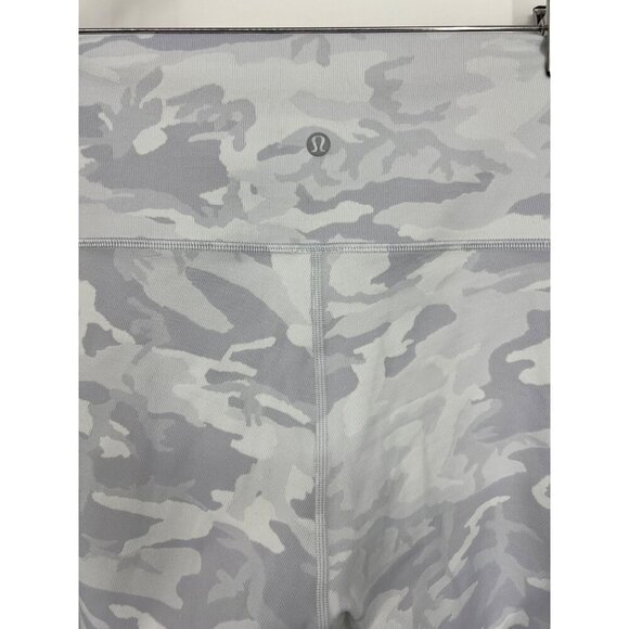 Lululemon Womens Size 10 Wunder Under Gray Camo High-Waisted Leggings EUC - Picture 5 of 6